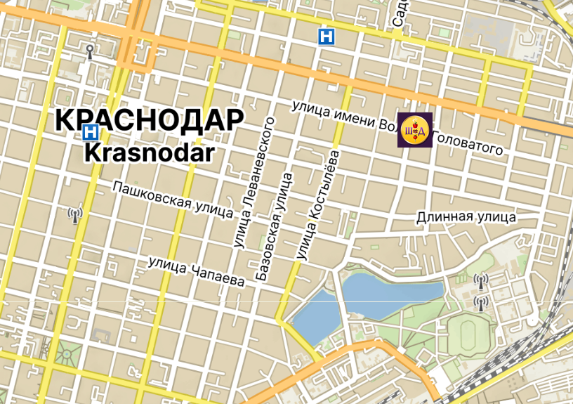 Карта Покровки с локальными брендами